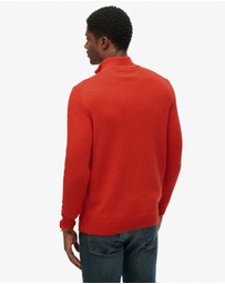 Superdry - Wool Blend Half Zip Slim Fit Jumper