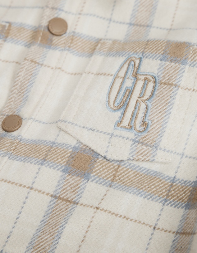 Country Road - Organically Grown Cotton Hooded Check Shirt
