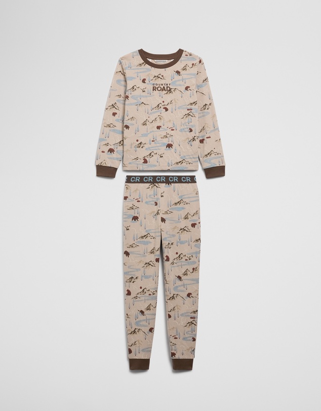 Country Road - Australian Cotton Bear Print Pyjama