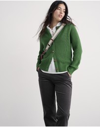 Seasalt - Seasalt Cornwall Green Potters Meadow Knitted Cardigan