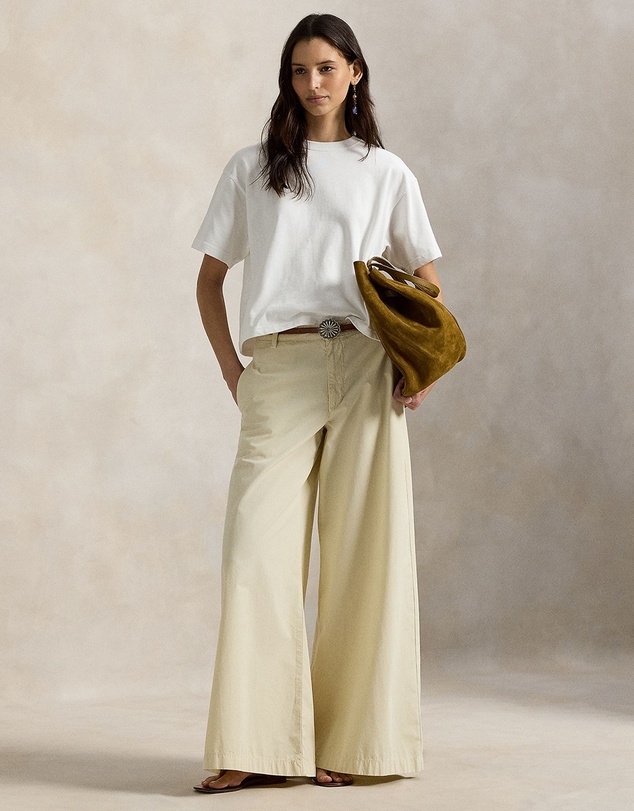 Polo Ralph Lauren - Cotton Relaxed Wide-Leg Pants