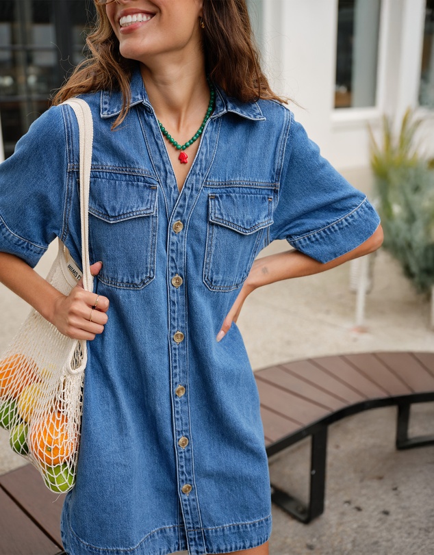 Ceres Life - Sammy Denim Shirt Dress