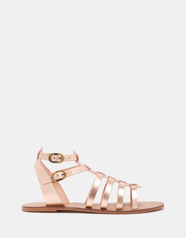 Just Because - Urdu Leather Flat Sandals