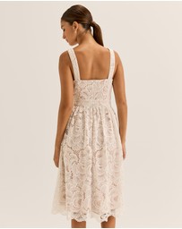 Review - Illusion Lace Midi Dress