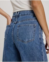 Atmos&Here - Mabel High Rise Wide Leg Jeans