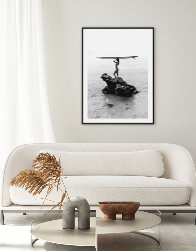 Olive et Oriel - Surf Check by Mario Stefanelli Art Print