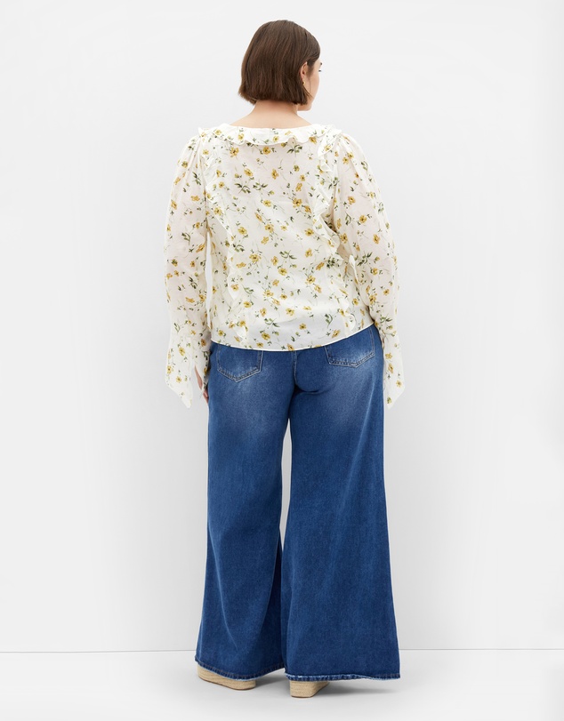 City Chic - Sweet Boho Print Top
