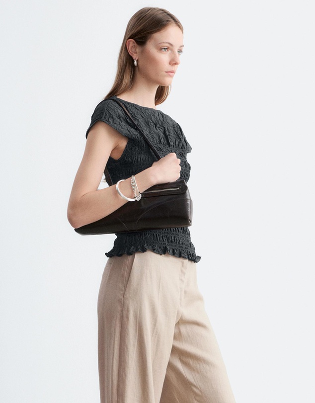 & Other Stories - Smocked Boatneck Top