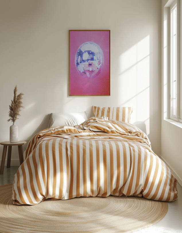 Olive et Oriel - Pink Disco Ball by Samantha Hearn Art Print