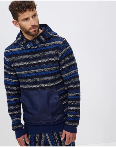 Surrounded By Ghosts - The Chromium Embroidered Knit Hoodie