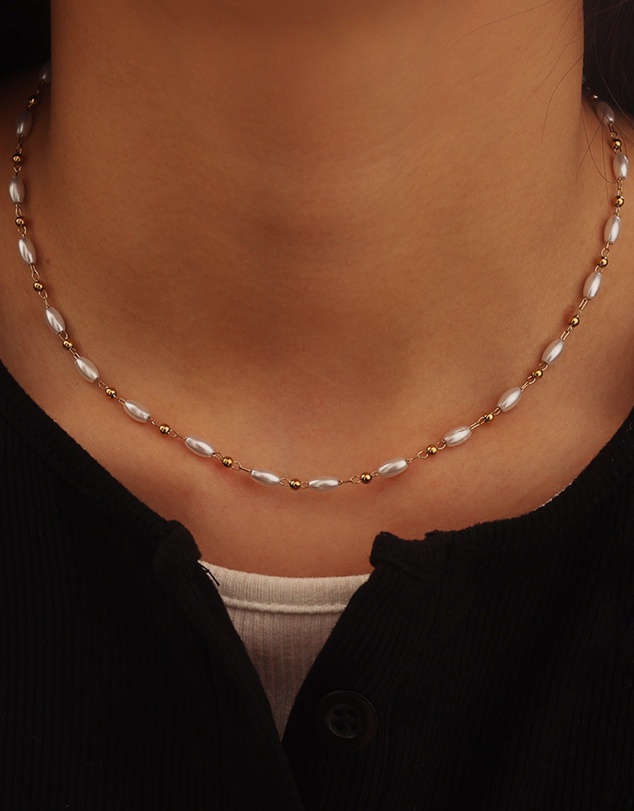 Zoe Olivia - Waterproof Pearl and Bead Necklace