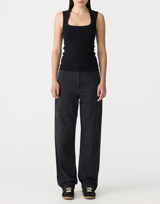 Bassike - Low Scooped Rib Tank