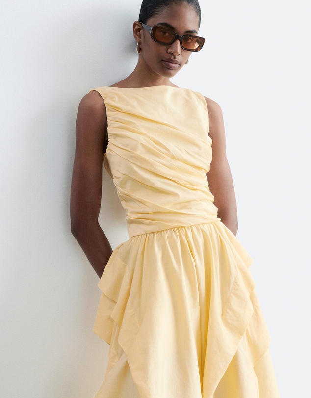 & Other Stories - Textured Boat Neck Top