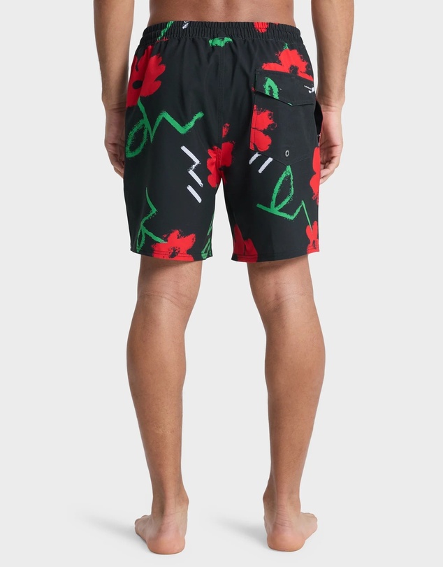 Quiksilver - Mens Stretch Printed Volley 17