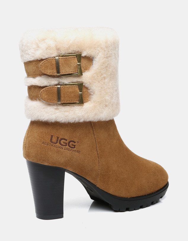 EVERAU - Australian Shepherd Ugg Candice Cow Suede Upper Boots
