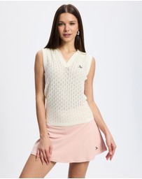 Walker Golf Things - Crochet Knit Polo - ICONIC Exclusive