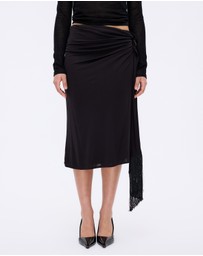 Minima Esenciales - Auden Jersey Fringe Midi Skirt