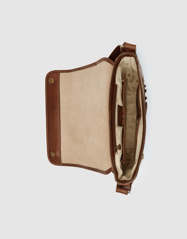 Republic of Florence - The Aurelian Brown Leather Messenger