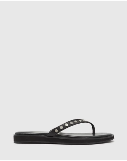Nakedvice - The Tahnee Black Studded Thong