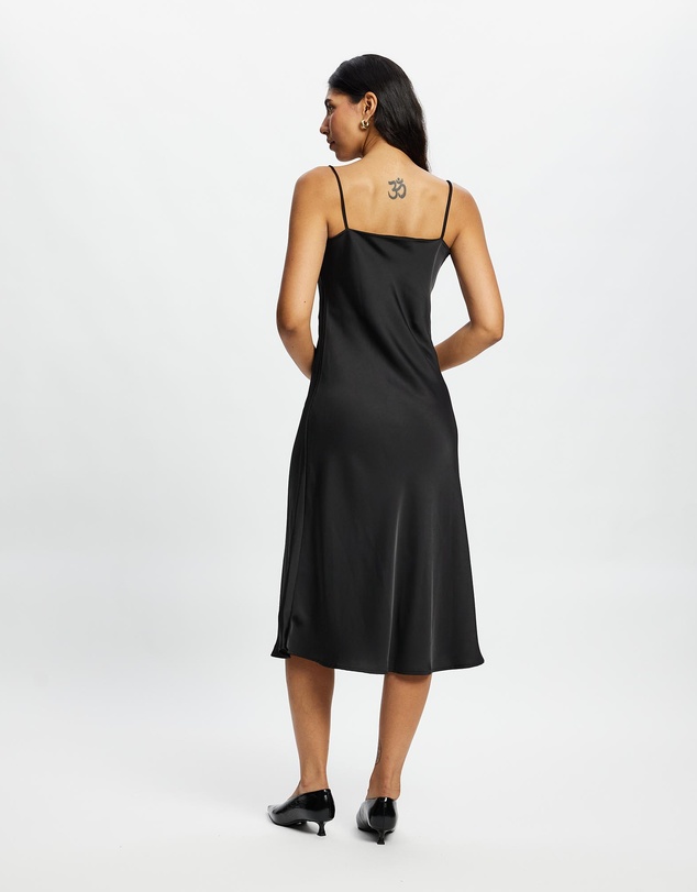 Mossée - Sophia Cowl Neck Silk Dress