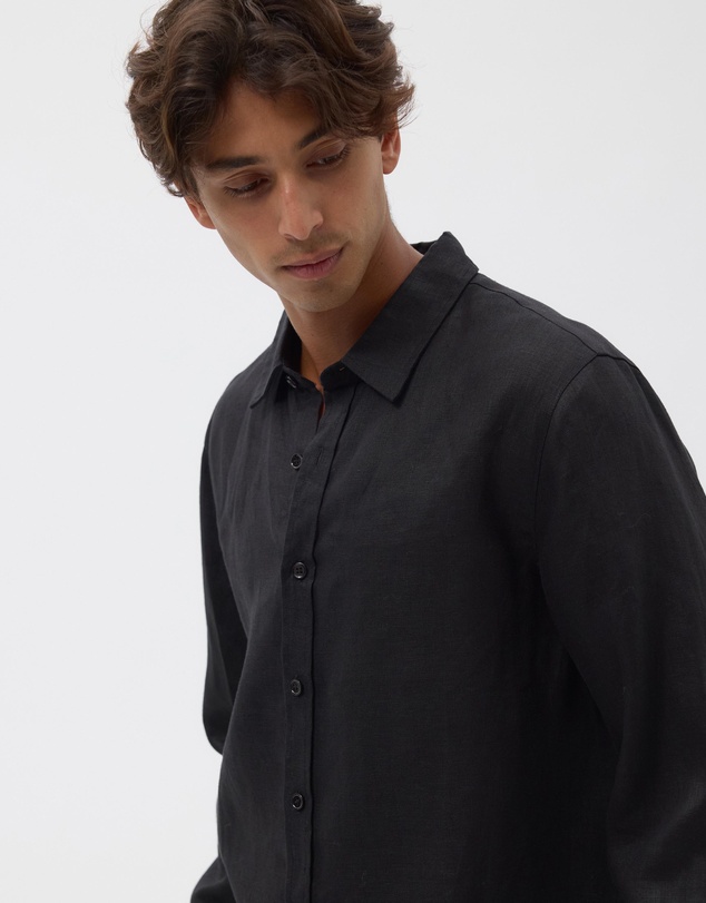 AERE - Euro Resort Linen LS Shirt