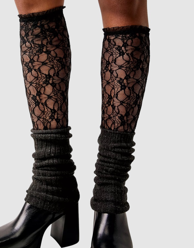 High Heel Jungle - Lace Knee Socks