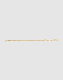 Wanderlust + Co - Chunky Curb Gold Chain Bracelet
