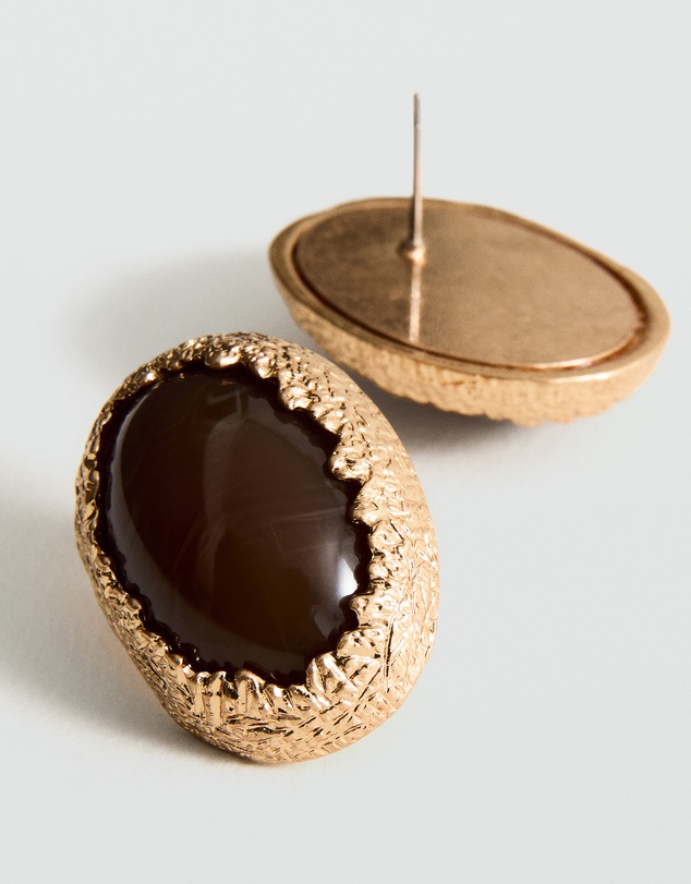 M.N.G - Combined Textured Resin Earrings