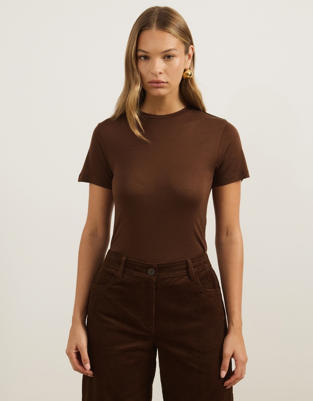 Atmos&Here - Wool Blend Short Sleeve T-Shirt
