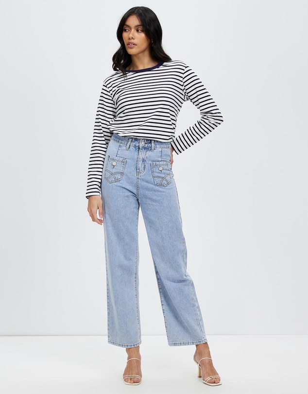 KAJA Clothing - Stripe Slim Vance Top