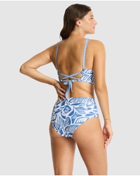 Sea Level Australia - Reef Cross Front Tie Back Bra Top
