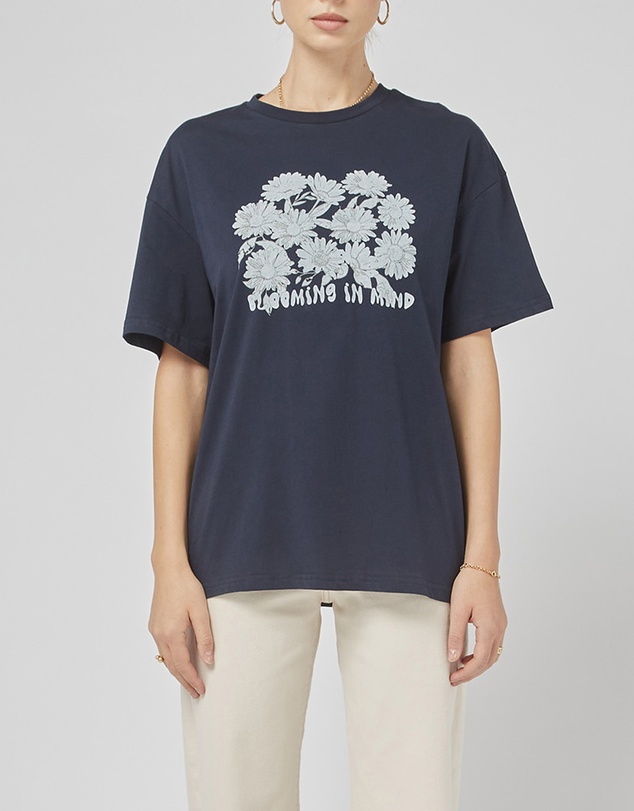 DRICOPER DENIM - Amy Navy Printed Tee