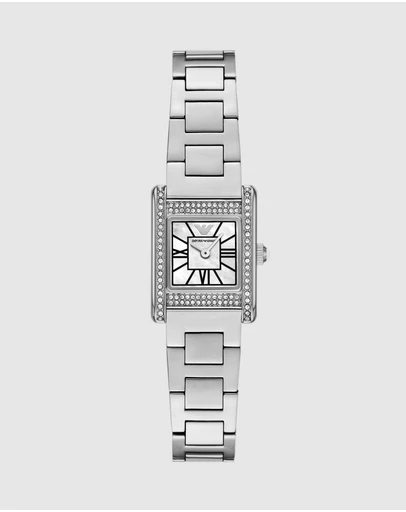 Emporio Armani - Silver Tone Analogue Watch
