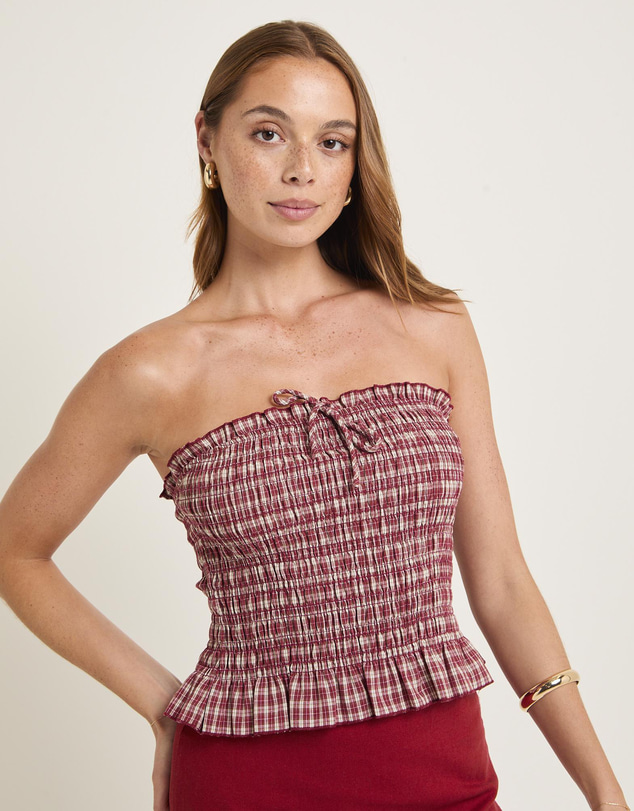 Subtitled - Sandra Gingham Bandeau