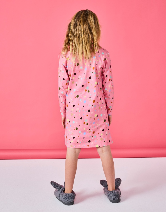 Kip&Co - Polkadot Organic Cotton LS Nightie - Kids-Teens