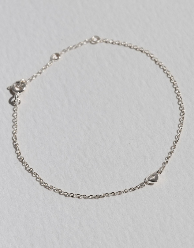 SAINT VALENTINE - Mini Heart Bracelet - Silver