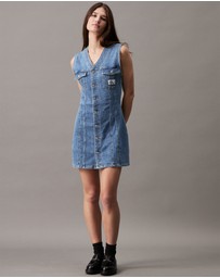 Calvin Klein Jeans - Sleeveless Denim Mini Dress