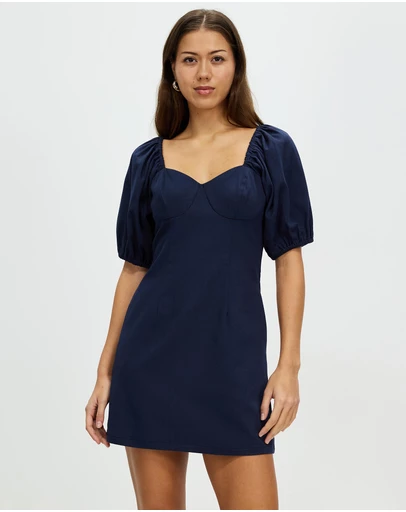 Honey and Beau - Wild and Free Puff Sleeve Dress
