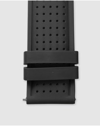 Maxum - Raglan Band Black Silicone Strap Gunmetal Buckle