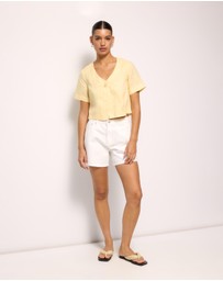AERE - Selah Linen Top