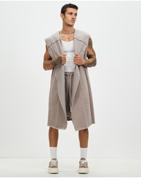 Surrounded By Ghosts - The Mercury Hooded Fleece Sleeveless Cardigan