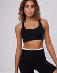 Upstate - Air Sculpt 6inch Contrast Bike Short - Black