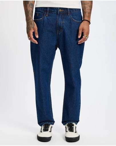 Thrills - Chopped Slim Straight Cropped Denim Jeans