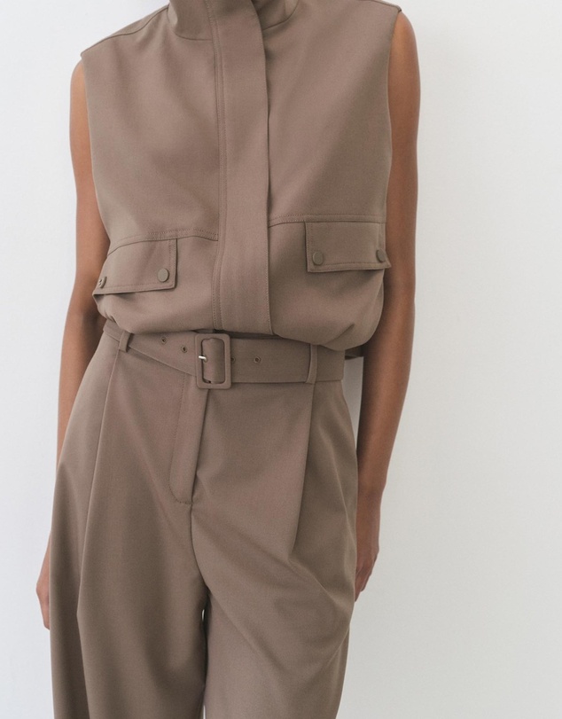 M.N.G - Oliana Belt Straight-Fit Trousers