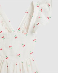 Bardot Junior - Clea Cherry Mini Dress - Kids-Teens