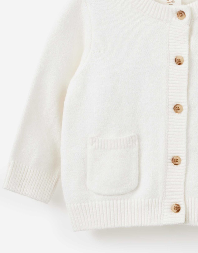 Cotton On Kids - Baby Organic Blend Knit Cardigan