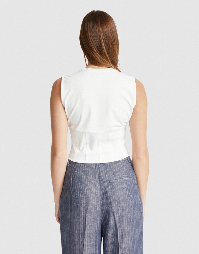 Oxford - Corrie Corset Detail Top