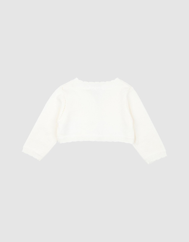 Bebe by Minihaha - SCALLOPED EDGE ORGANIC CARDIGAN - Babies
