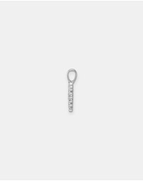 Zoe Olivia - 9K White Gold Lab Grown Diamond Initial H Pendant