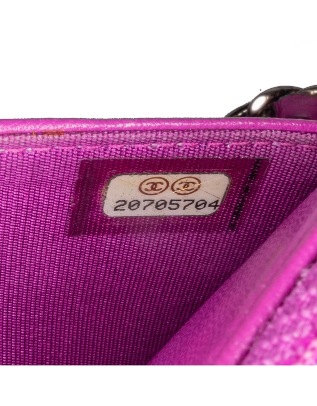 Chanel - Pre-Loved Lambskin Coco Boy Wallet On Chain